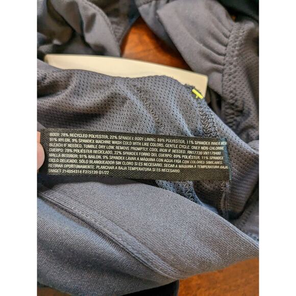 All in Motion Light Support Sports Bra XS Slate Gray Simplicity Twist Activewear - Picture 4 of 9